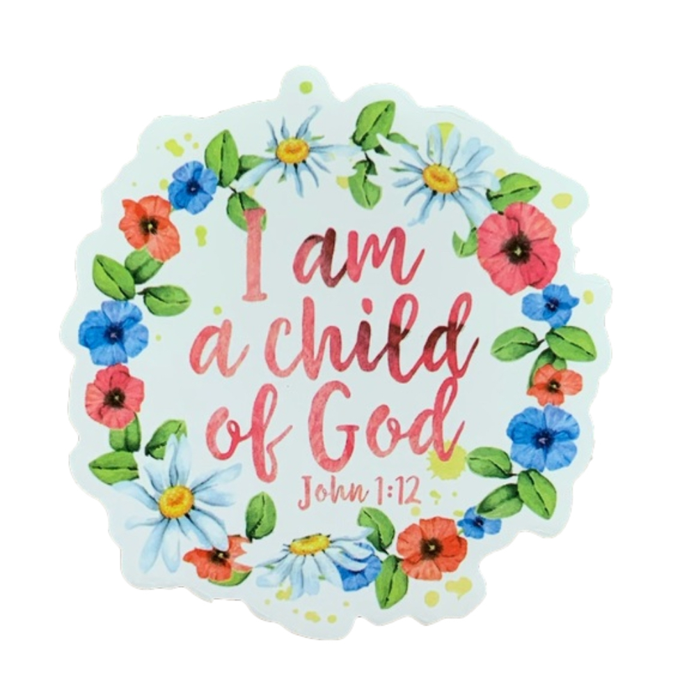 6/$12 Inspirational Vinyl Sticker Matte - Faith